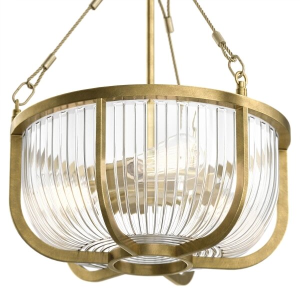 Quintiesse QN-ROUX3-NBR - Luster na reťazi ROUX 3xE27/60W/230V zlatý