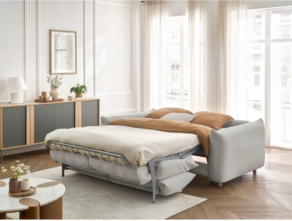 Svetlosivá rozkladacia pohovka 214 cm Ernest – Bobochic Paris
