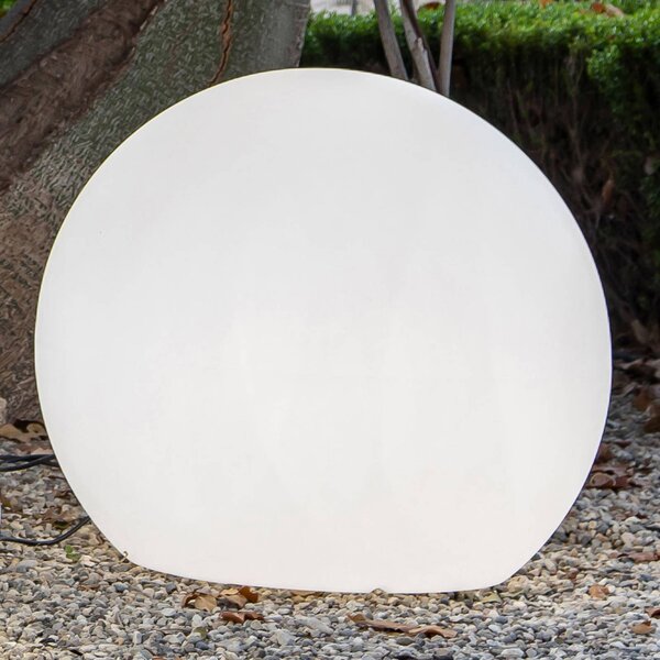 Newgarden Buly LED solárne svetlo s krytím IP65, Ø 80 cm, Biela / opálová, Plast, Moderný, Guľa