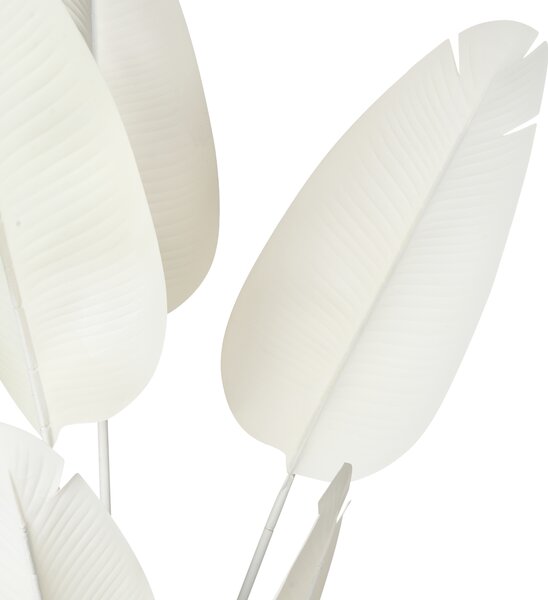 Umelá rastlina v kvetináči banánovník biely syntetický materiál 123 cm dekorácie doplnky