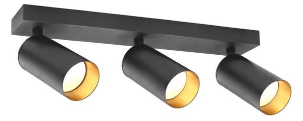 Bodové svietidlo FILO 3xGU10/30W/230V čierna/zlatá