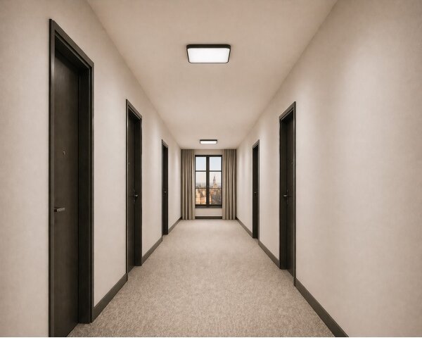 LED stropné svietidlo so snímačom WILTON LED/24W/230V 4000K 33x33 cm čierna