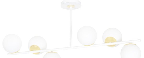 Emibig FLOKI 6 | moderné svietidlo so sklenenými guľami Farba: Biela
