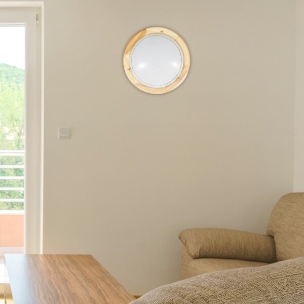 Brilagi - Stropné svietidlo ORBIS 1xE27/60W/230V, priemer 30 cm, borovica