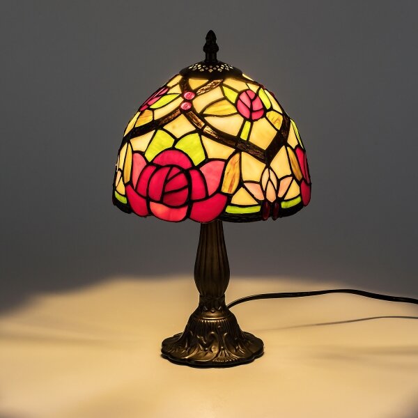 Brilagi - Tiffany vitrážová stolná lampa GARLAN 1xE14/40W/230V