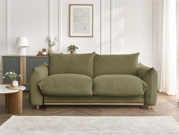 Zelená rozkladacia pohovka 234 cm Ernest – Bobochic Paris