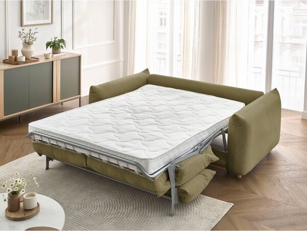 Zelená rozkladacia pohovka 234 cm Ernest – Bobochic Paris