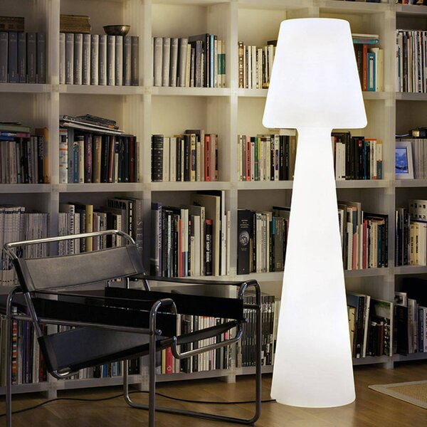 Newgarden Lola stojacia lampa výška 165 cm denné svetlo, Biela / opálová, Plast, Moderný, Stojaca lampa
