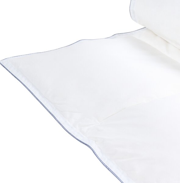 Prikrývka na spanie ľahko hrejivá letná biela kačacie perie a páperie 150 x 200 cm luxusná prírodná výplň