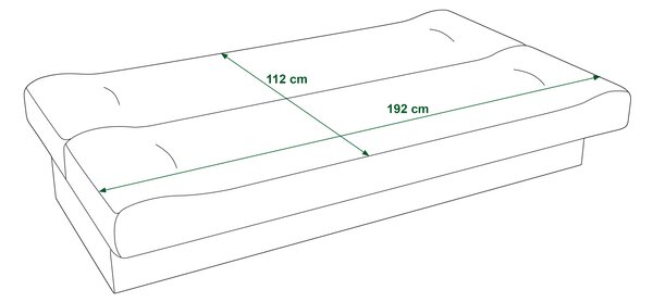 Rozkladacia pohovka BIRMA - šedá / formula