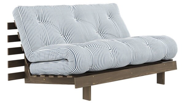 Biela/svetlo modrá rozkladacia pohovka 140 cm Roots - Karup Design