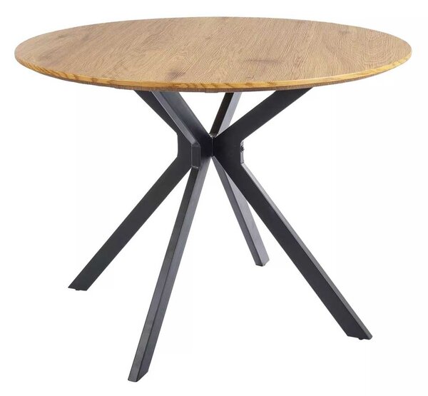 Jedálenský stôl Aster 100 cm, dub / čierna