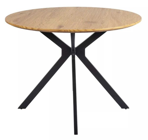 Jedálenský stôl Aster 100 cm, dub / čierna