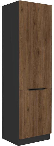 Potravinová skriňa TOVA - šírka 60 cm, orech okapi / čierna
