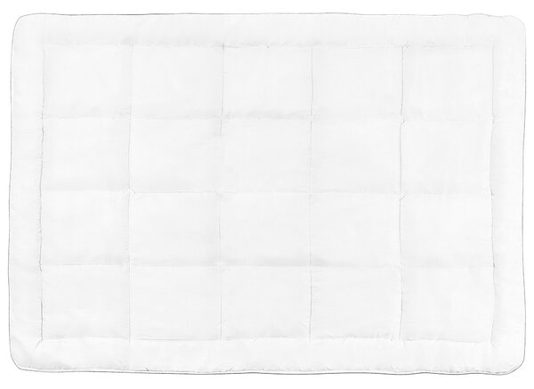 Prikrývka biela extra teplá celoročná mikrovlákno 155 x 220 cm antialergická univerzálna