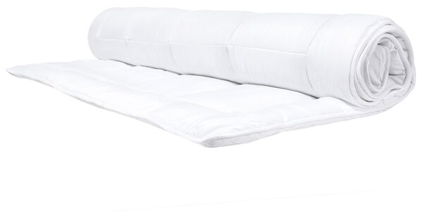 Prikrývka biela extra teplá celoročná mikrovlákno 155 x 220 cm antialergická univerzálna
