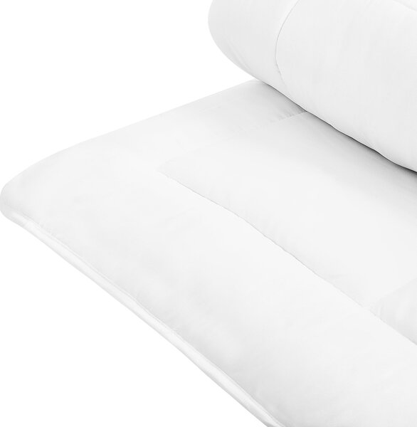 Prikrývka biela extra teplá celoročná mikrovlákno 155 x 220 cm antialergická univerzálna