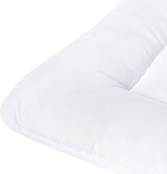 Prikrývka biela extra teplá celoročná mikrovlákno 155 x 220 cm antialergická univerzálna