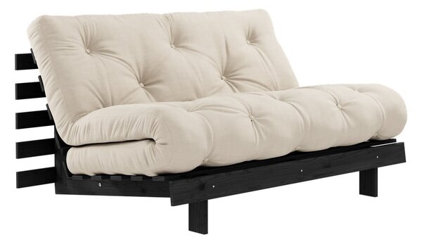 Béžová rozkladacia pohovka 140 cm Roots Black Night – Karup Design