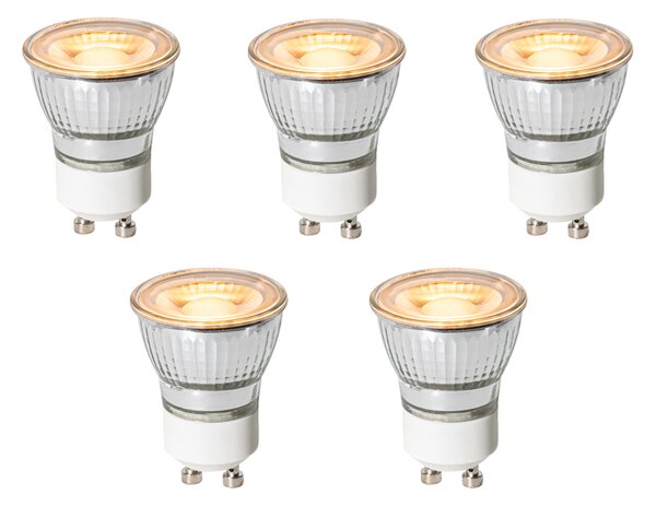 Sada 5 stmievateľných LED žiaroviek GU10 35 mm 4W 200 lm 2200K