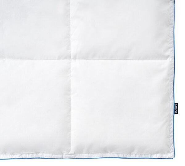 Prikrývka na spanie ľahko hrejivá letná biela kačacie perie a páperie 150 x 200 cm luxusná prírodná výplň