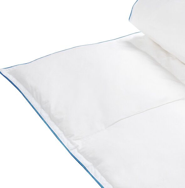 Prikrývka na spanie ľahko hrejivá letná biela kačacie perie a páperie 150 x 200 cm luxusná prírodná výplň
