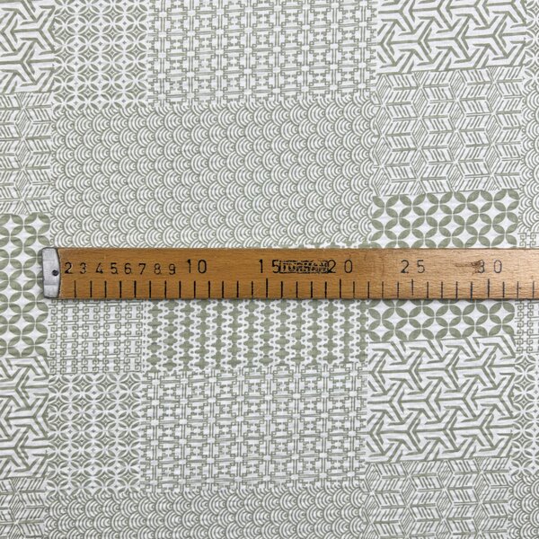 Ervi bavlna-krep š.240 cm - Geometrický vzor č.26557-28, metráž