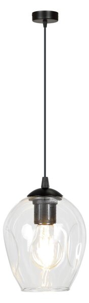 Emibig ISTAR 1 | dizajnová sklenená závesná lampa Farba: Čierna / transparentná