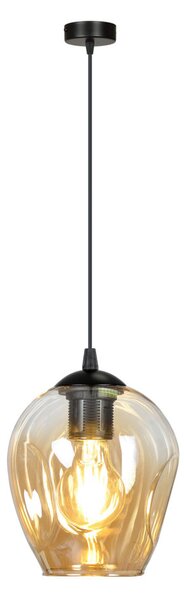 Emibig ISTAR 1 | dizajnová sklenená závesná lampa Farba: Čierna / medová