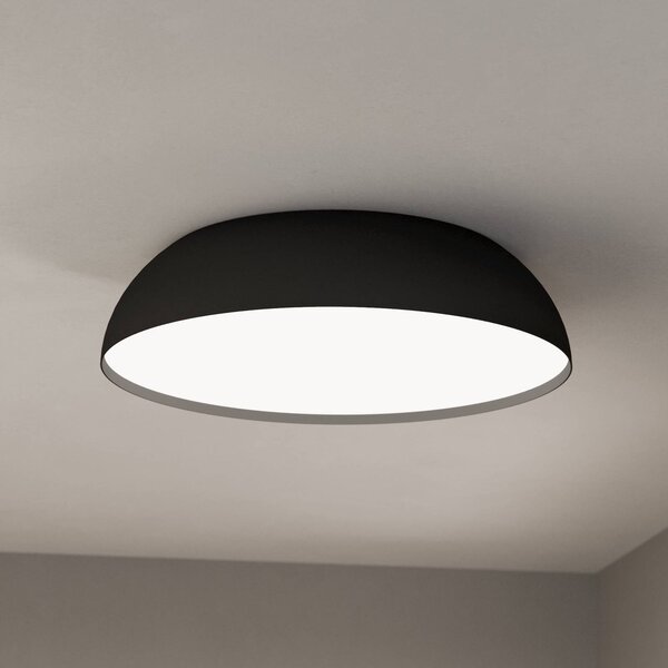 EGLO connect Smart stropné LED svetlo Tollos-Z, Ø 55 cm, Čierna, Obývacia izba / jedáleň, Hliník, Moderný, Závesné svietidlo