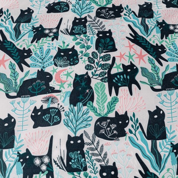 Obliečky z mikrovlákna CREEPY CATS farebné Rozmer obliečky: 70 x 90 cm | 140 x 200 cm