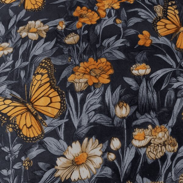 Obliečky z mikrovlákna BUTTERFLY GARDEN modro sivé Rozmer obliečky: 70 x 90 cm | 140 x 200 cm