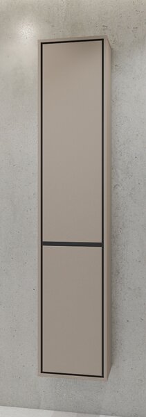 Vysoká kúpeľňová skrinka 35 cm AMPHION - congo / čierna