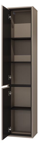 Vysoká kúpeľňová skrinka 35 cm AMPHION - congo / čierna