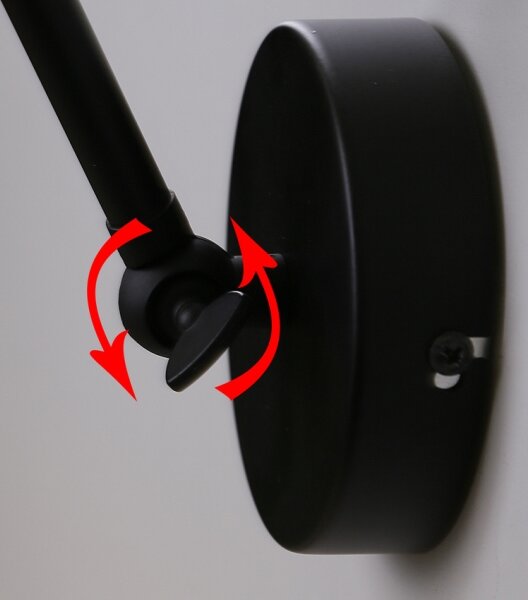 Nástenná lampička FUNDO 1xE27/40W/230V čierna/zlatá
