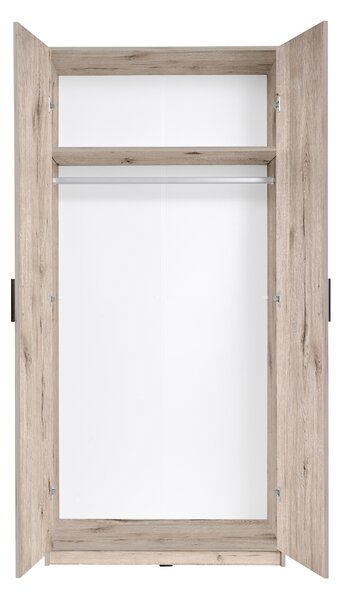 Šatníková skriňa 92 cm FUNZA 2- dub wellington