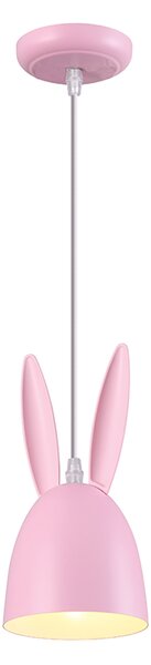 ACA DECOR Detské závesné svietidlo Bunny Pink