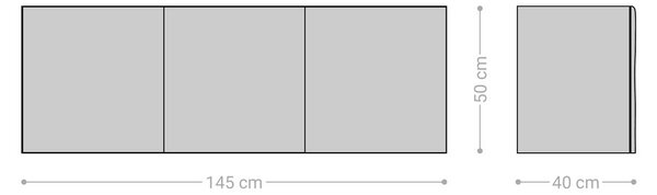 DELIFE Komoda New Live-Edge 145 cm akácia prírodná závesné 3 dvierka