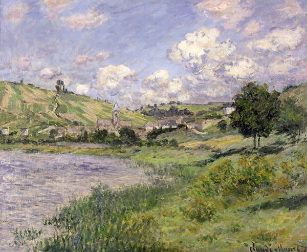 Claude Monet - Umelecká tlač Landscape, Vetheuil, 1879, (40 x 35 cm)