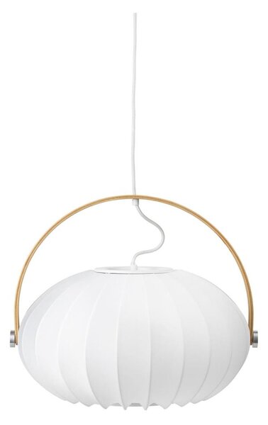 Halo Design 746347 - Závesné svietidlo s lankom DC 1xE27/40W/230V pr. 40 cm biela/dub