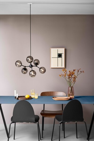 Halo Design 738823 - Luster na lankách ATOM 6xG9/28W/230V pr. 57 cm čierna/k. čierna