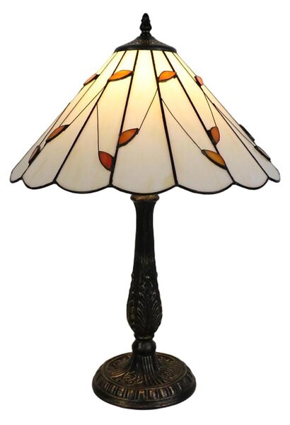 Brilagi - Tiffany vitrážová stolná lampa FOLIA 2xE27/60W/230V