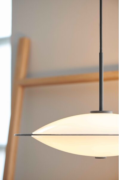 Halo Design 743629 - Závesný luster na lanku ORBIT 3xG9/7W/230V, priemer 40 cm, biela/mosadz/dymové sklo