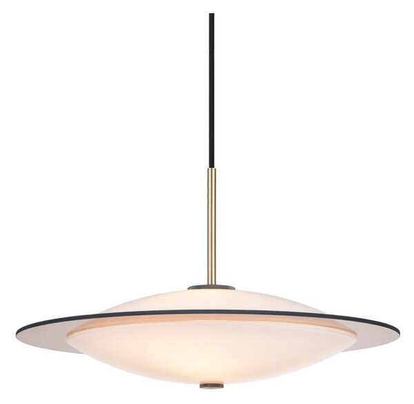 Halo Design 743629 - Závesný luster na lanku ORBIT 3xG9/7W/230V, priemer 40 cm, biela/mosadz/dymové sklo