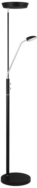 Halo Design 716067- LED stmievateľná stojacia lampa VEGAS LED/20W/230V + LED/5W čierna/chróm
