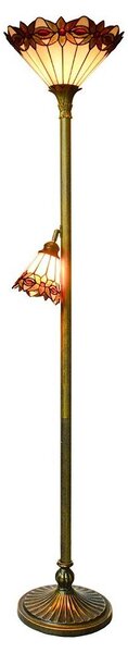 Prezent 244 - Stojacia lampa TIFFANY 1xE27/60W/230V + 1xE14/25W