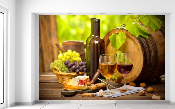Fototapeta Červené a biele víno Materiál: Samolepiaca, Rozmery: 200 x 135 cm