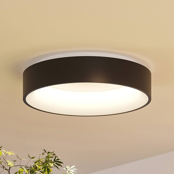 Arcchio LED stropné svietidlo Aleksi, Ø 45 cm, čierna, kov,, Čierna, Kuchyňa, kov, Moderný, Závesné svietidlo