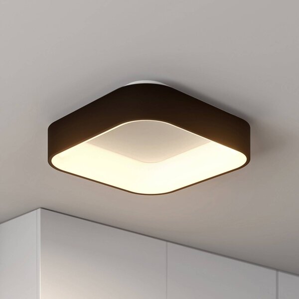 Arcchio LED stropné svietidlo Aleksi, 45 x cm, čierna,, Čierna, Kuchyňa, kov, Moderný, Stropné svetlo