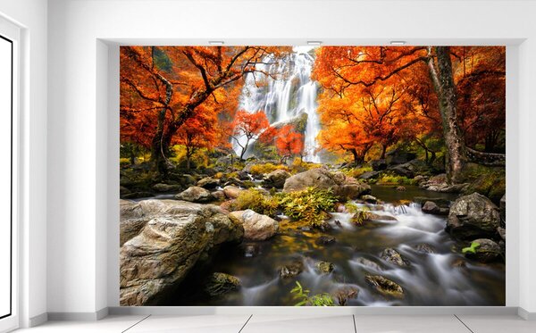Fototapeta Jesenný vodopád Materiál: Samolepiaca, Rozmery: 200 x 135 cm